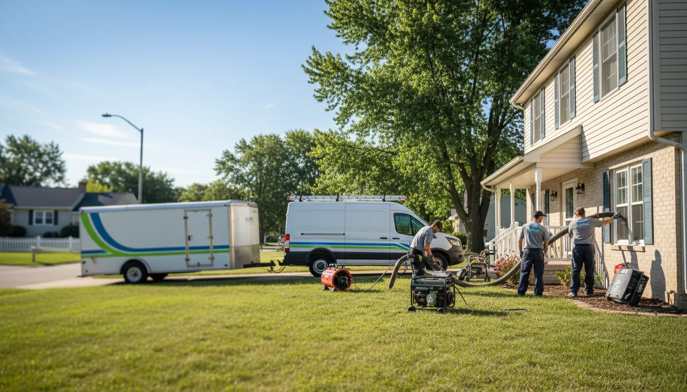 Flooded Basement Restoration And Cleanup With Repair in Union City, MI near me